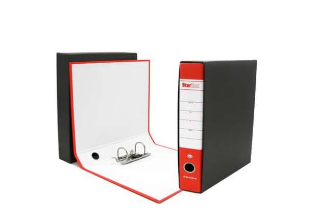 Immagine di Registratore Starbox - dorso 5 cm - commerciale 23 x 30 cm - rosso - Starline