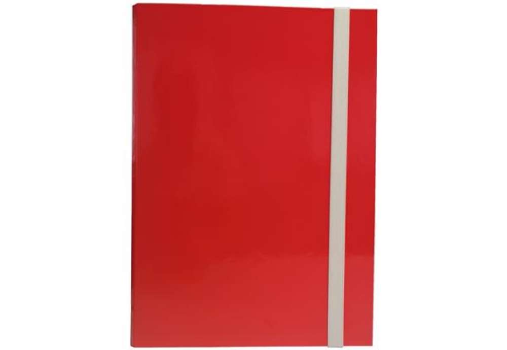 Immagine di Cartella progetto - con elastico - dorso 3 cm - rosso - Starline