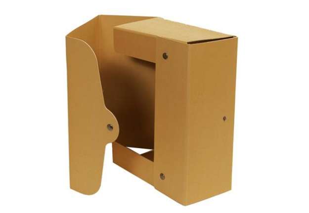 Immagine di Scatola progetto - dorso15cm - 25x35 cm - cartone riciclato FSC - avana - Starline