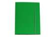 Immagine di Cartellina con elastico - cartone plastificato - 3 lembi - 25x34 cm - verde - Queen - Starline