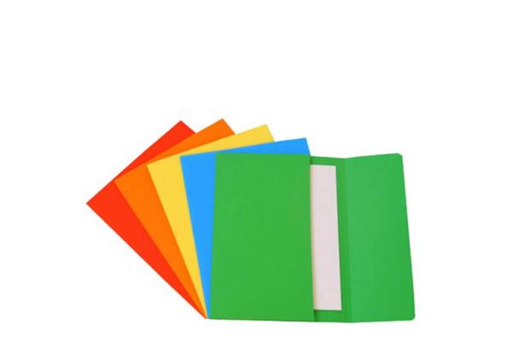 Immagine di Cartellina a busta - 200 gr - A4 - cartoncino bristol - 5 colori assortiti - Starline - conf. 25 pez