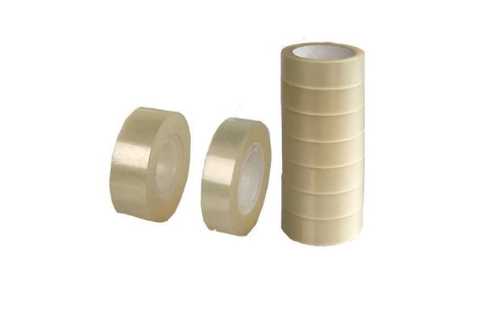 Immagine di Nastro adesivo - 15 mm x 10 m - PP - trasparente - Starline - torre 10 rotoli