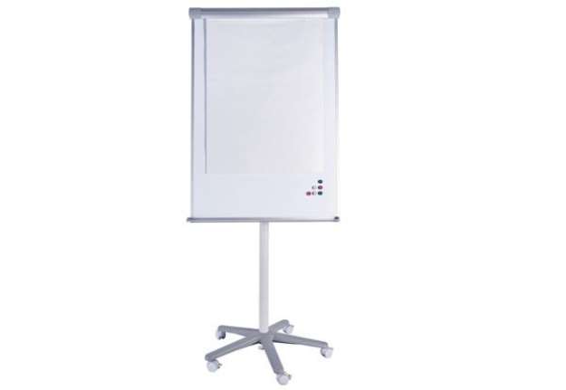 Immagine di Lavagna portablocco mobile - 70 x 100 cm - bianco - Starline