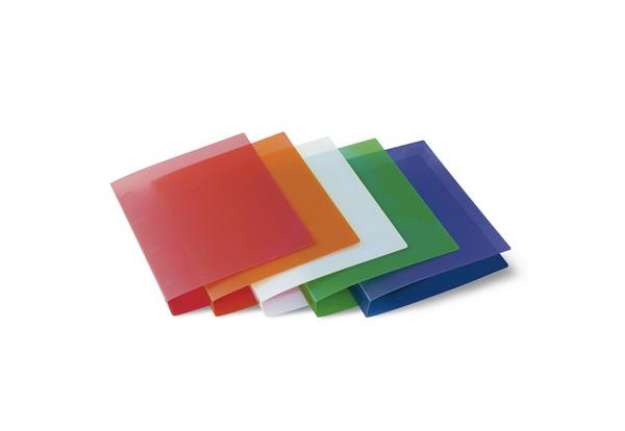 Immagine di Raccoglitore - 4 anelli tondi 30 mm - dorso 4 cm - 22x30 cm - PPL semitrasparente - colori assortiti