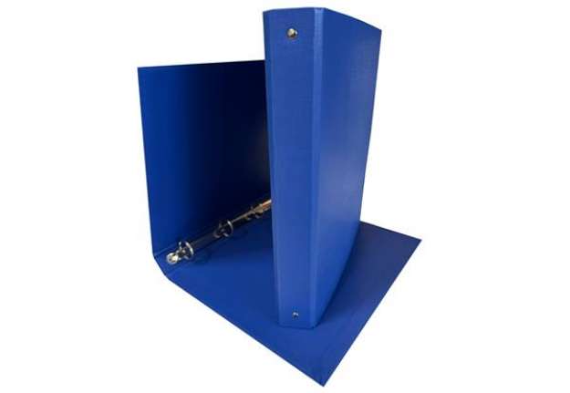 Immagine di Raccoglitore King - 4 anelli tondi 30 mm - dorso 4 cm - 22x30 cm - rivestimento in PPL - blu - Starl