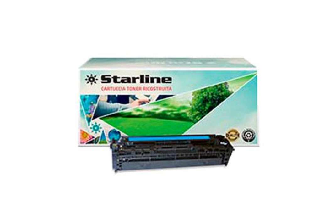 Immagine di Starline - Toner Ricostruito - per HP 125A - Ciano - CB541A - 1.400 pag