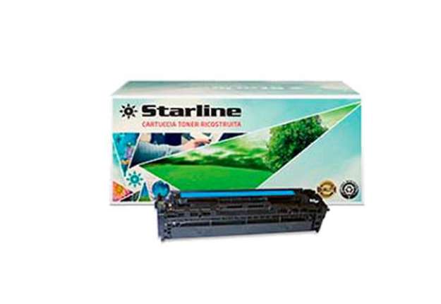 Immagine di Starline - Toner Ricostruito - per HP 125A - Ciano - CB541A - 1.400 pag