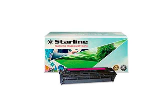 Immagine di Starline - Toner Ricostruito - per HP 125A - Magenta - CB543A - 1.400 pag