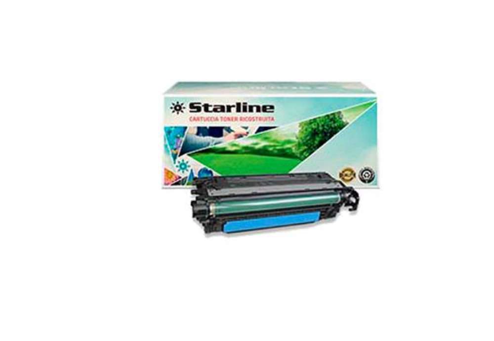 Immagine di Starline - Toner Ricostruito - per HP 504A - Ciano - CE251A - 7.000 pag