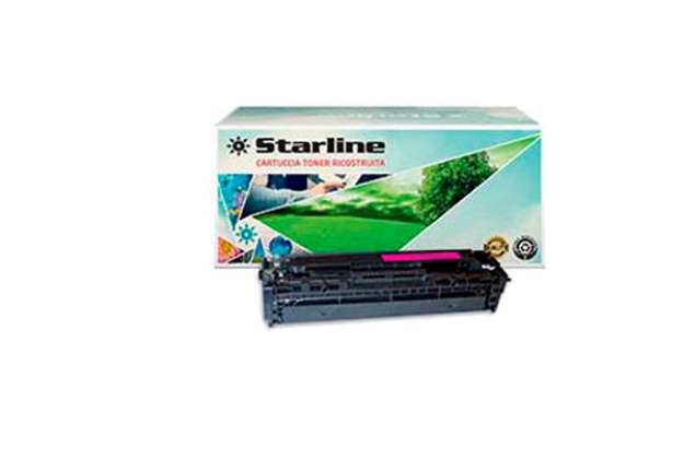 Immagine di Starline - Toner Ricostruito - per HP 128A- Magenta - CE323A - 1.300 pag