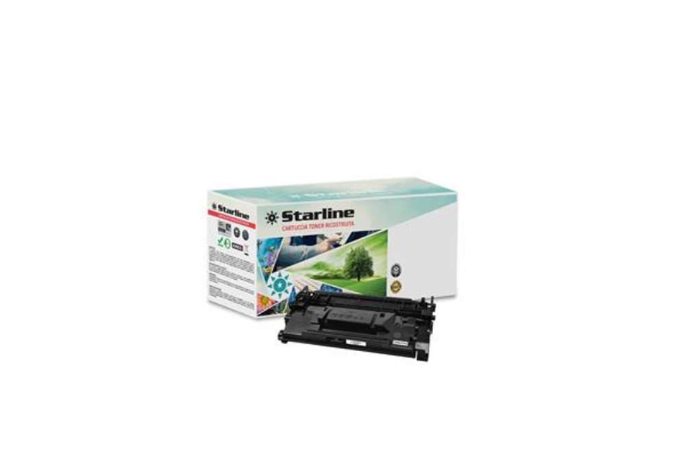 Immagine di Starline - Toner Ricostruito - per HP 26X - Nero - CF226X - 9.000 pag