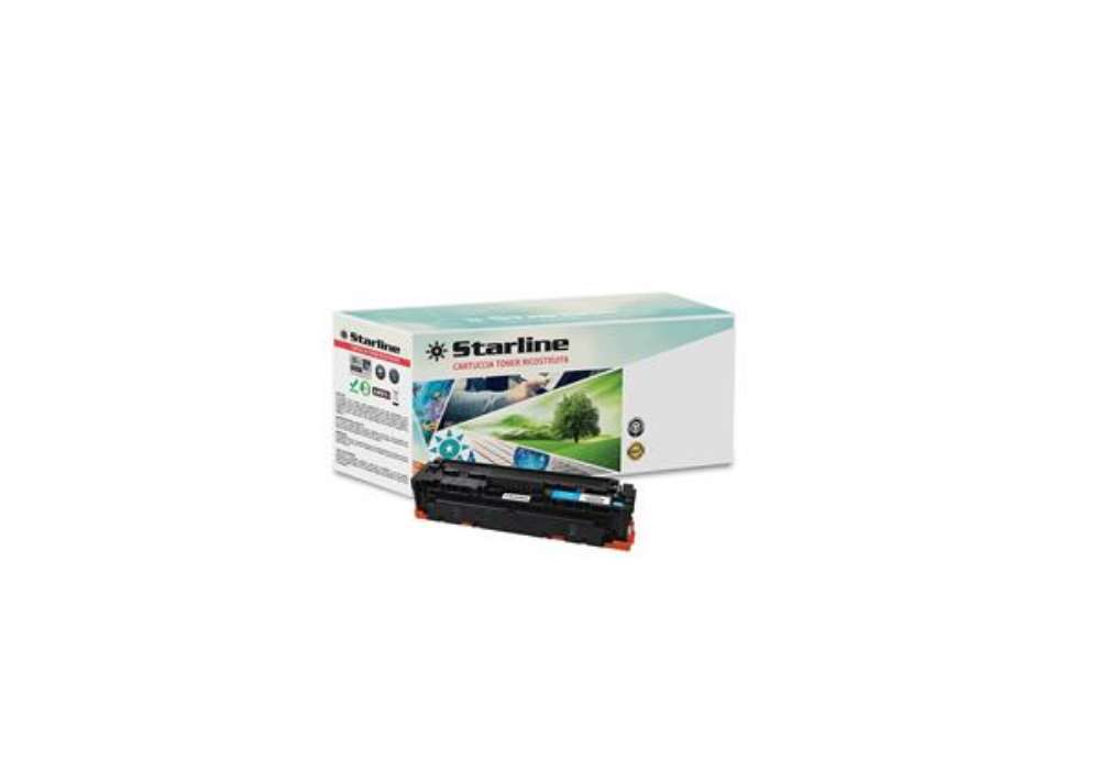 Immagine di Starline - Toner Ricostruito - per HP 410A - Ciano - CF411A - 2.300 pag