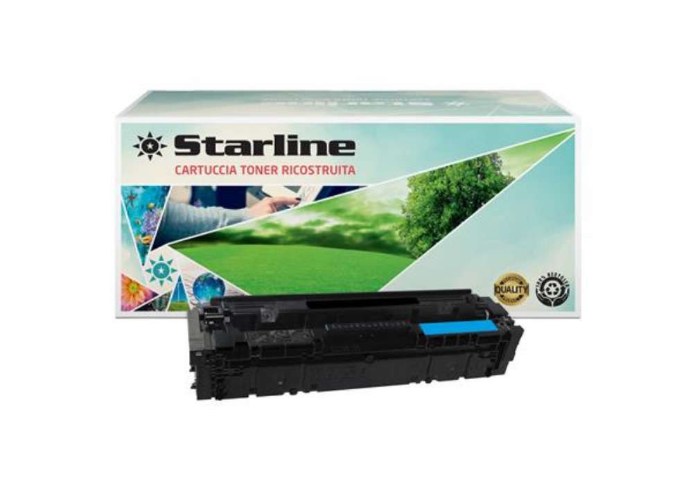 Immagine di Starline - Toner Ricostruito per HP 203A - Ciano - CF541A - 1.300 pag