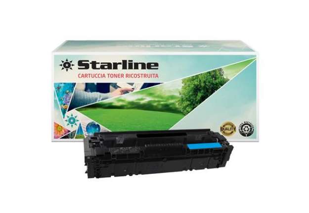 Immagine di Starline - Toner Ricostruito per HP 203A - Ciano - CF541A - 1.300 pag