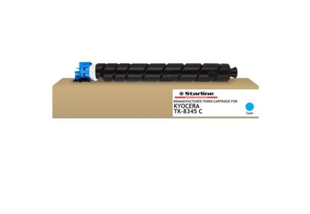 Immagine di Starline - Toner ricostruito per Kyocera - Ciano - TK8345C - 12.000 pag