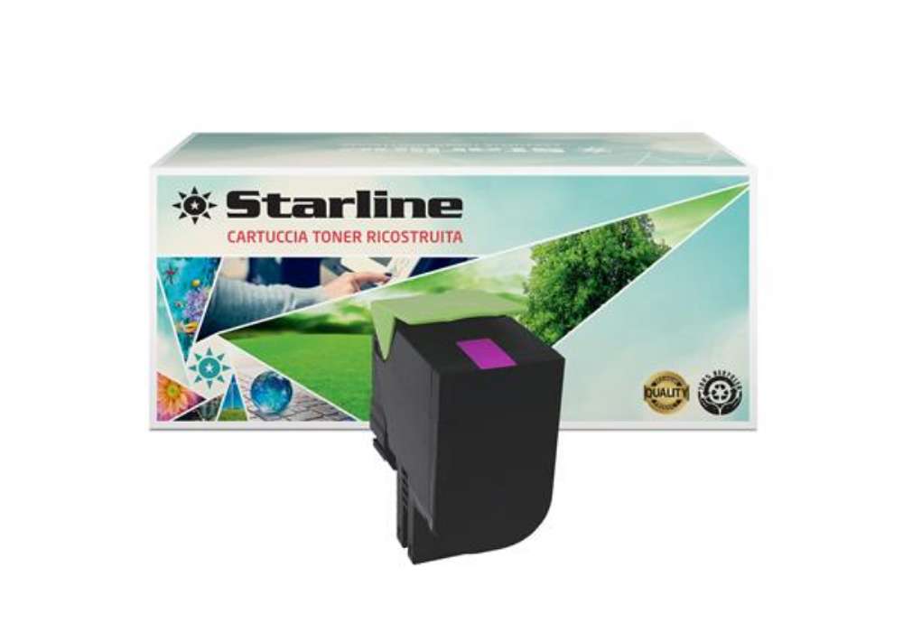 Immagine di Starline - Toner Ricostruito - per Lexmark - Magenta - 70C2HM0 - 3.000 pag