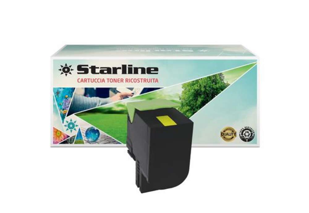 Immagine di Starline - Toner Ricostruito - per Lexmark - Giallo - 70C2HY0 - 3.000 pag