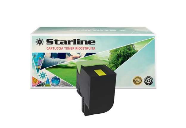Immagine di Starline - Toner Ricostruito - per Lexmark - Giallo - 70C2HY0 - 3.000 pag