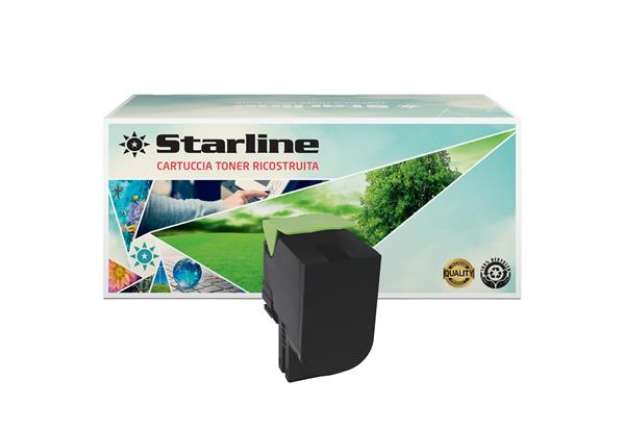 Immagine di Starline - Toner Ricostruito - per Lexmark - Nero - 80C2HK0 - 4.000 pag