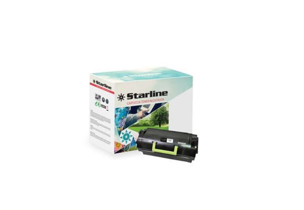 Immagine di Starline - Toner Ricostruito - per Lexmark - Nero - 52D2H00 - 25.000 pag