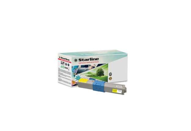 Immagine di Starline - Toner Ricostruito - per Oki - Giallo - 44469704 - 2.000 pag