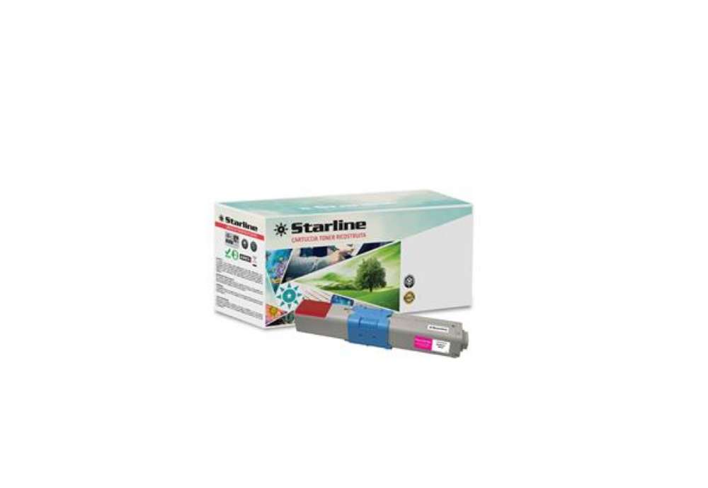 Immagine di Starline - Toner Ricostruito - per Oki - Magenta - 44973534 - 1.500 pag