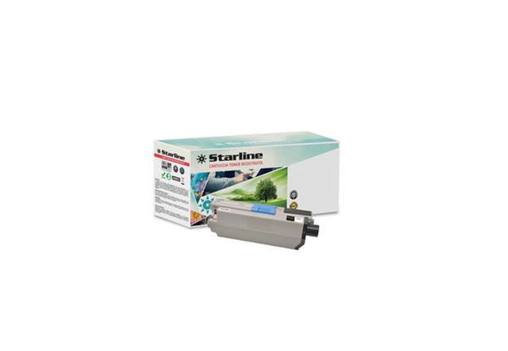 Immagine di Starline - Toner Ricostruito - per Oki - Nero - 44973508 - 7.000 pag