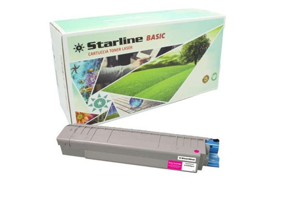 Immagine di Starline - Toner Ricostruito - per Oki - Magenta - 44059211 - 10.000 pag