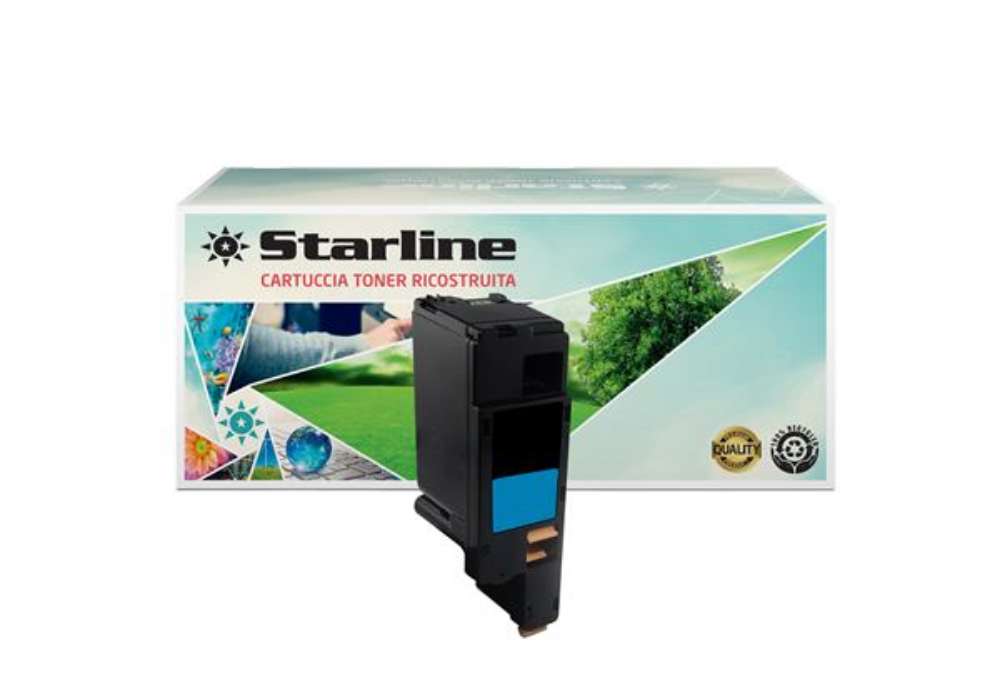 Immagine di Starline - Toner Ricostruito - per Xerox - Ciano - 106R01627 - 1.000 pag