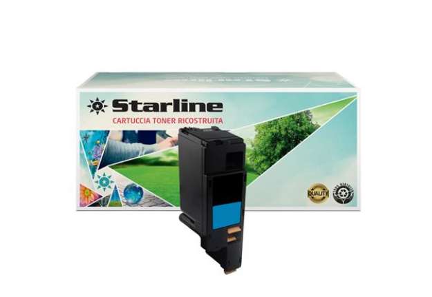 Immagine di Starline - Toner Ricostruito - per Xerox - Ciano - 106R01627 - 1.000 pag