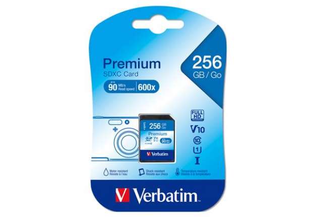 Immagine di Vertbatim - Scheda SDHC Premium SDXC Class 10/UHS-1 - 44026 - 256GB