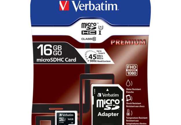 Immagine di Verbatim - Micro SDHC Classe 10 fino a 45mb/sec - 44082 - 16GB