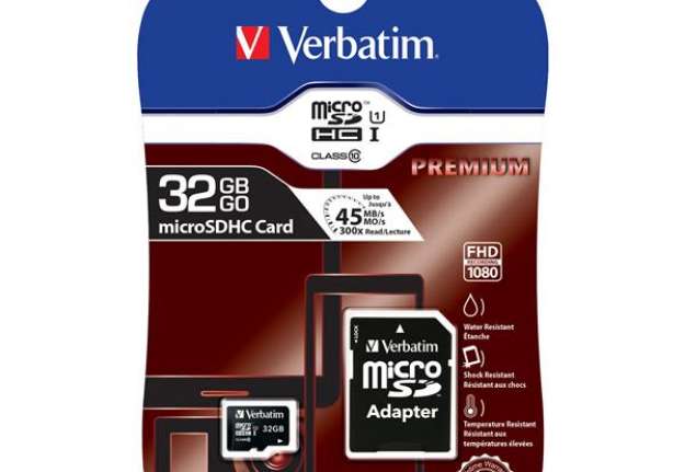 Immagine di Verbatim - Micro SDHC Classe 10 fino a 45mb/sec - 44083 - 32GB