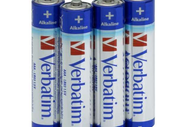 Immagine di Pila ministilo AAA - 1,5V - 49920 - alcaline - Verbatim - blister 4 pezzi