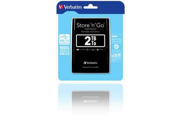 Immagine di Verbatim - Hard disk portatile Store 'N'Go Usb 3.0 - Nero - 53177 - 2TB