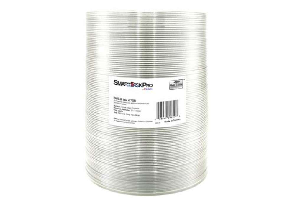Immagine di Verbatim - Scatola 100 DVD-R 4,7GB stampabile a getto inchiostro - 69829