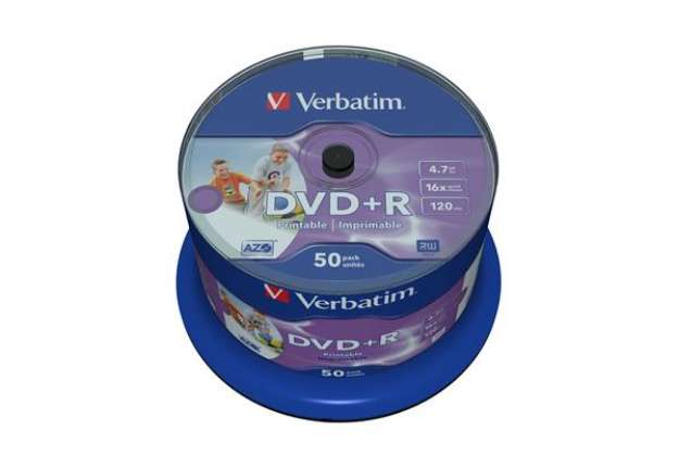 Immagine di Verbatim - Scatola 50 DVD+R - stampabile - 43512 - 4,7GB