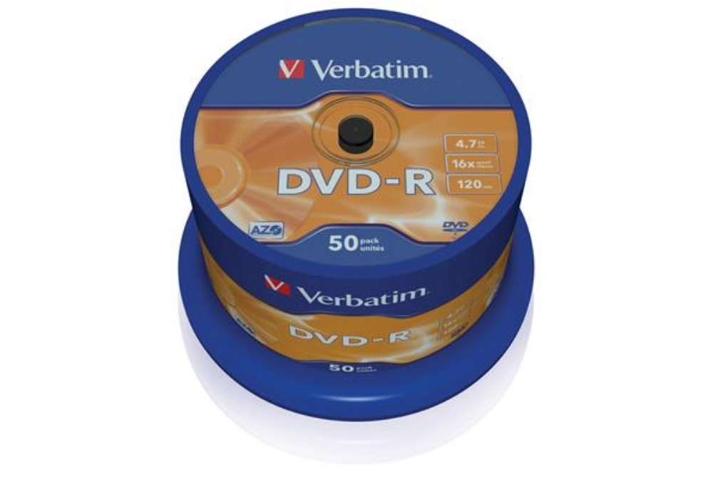 Immagine di Verbatim - Scatola 50 DVD-R - argento lucido - 43548 - 4,7GB