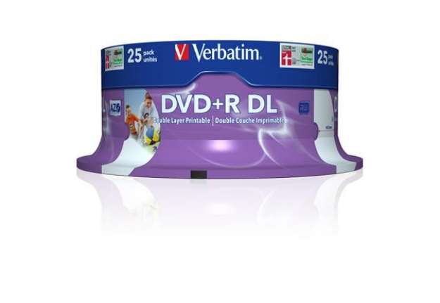 Immagine di Verbatim - Scatola 25 DVD+R Dual Layer - serigrafato Spindle - 43667 - 8,5GB