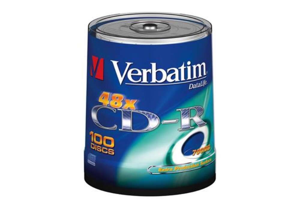 Immagine di Verbatim - Scatola 100 CD-R DataLife Plus Extra Protection - 1x-52x - serigrafato - 43411 - 700MB