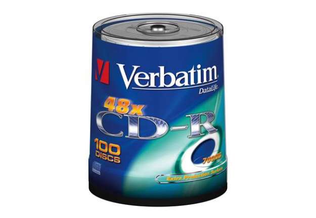 Immagine di Verbatim - Scatola 100 CD-R DataLife Plus Extra Protection - 1x-52x - serigrafato - 43411 - 700MB