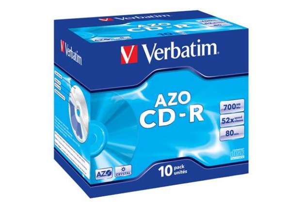 Immagine di Verbatim - Scatola 10 CD-R DataLife Plus - Jewel Case - 1X-52X - serigrafata crystal - 43327 - 700MB