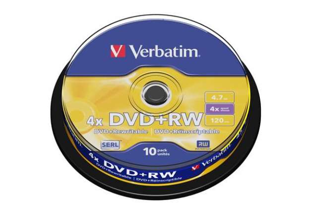 Immagine di Verbatim - Scatola 10 DVD+RW - 43488 - 4,7GB