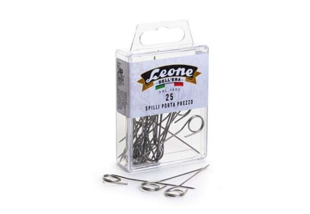Immagine di Spilli portaprezzi - inox - Leone - conf. 25 pezzi