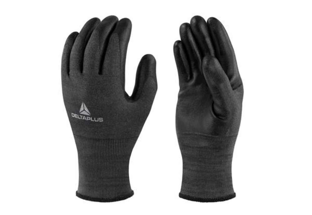 Immagine di Guanti antitaglio Venicut B05 - maglia antistatico - palmo in poliuretano - taglia 08 - nero - Delta