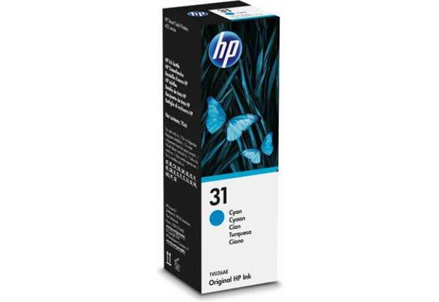 Immagine di Hp - Flacone inchiostro originale - 31 - Ciano - 1VU26AE - 70 ml