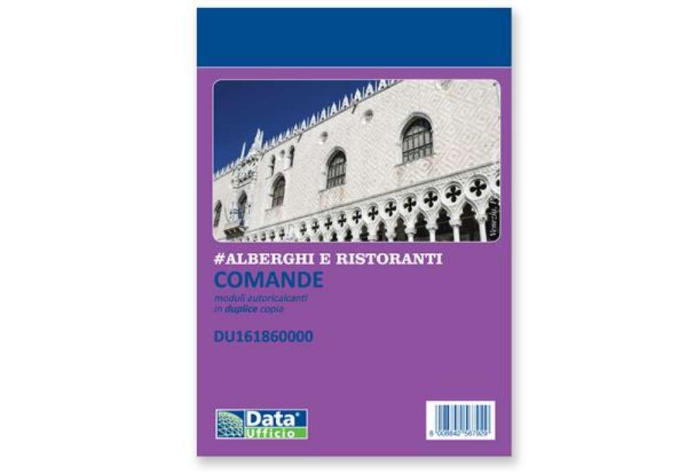 Immagine di Blocco comande - 25/2 copie autoricalcanti - 10,5 x 7,4 cm - DU161860000 - Data Ufficio