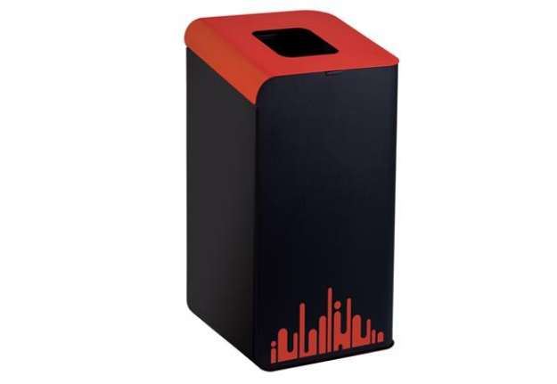 Immagine di Gettacarte Rubik Evo - per raccolta differenziata - 80 L - rosso - Medial International