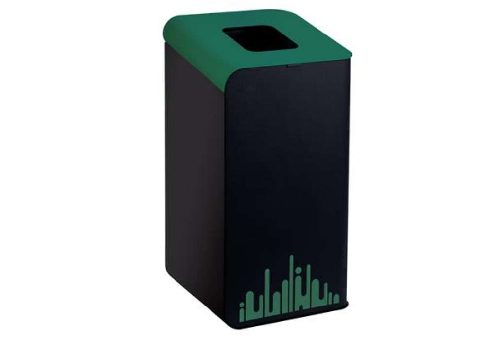 Immagine di Gettacarte Rubik Evo - per raccolta differenziata - 80 L - verde - Medial
