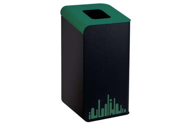 Immagine di Gettacarte Rubik Evo - per raccolta differenziata - 80 L - verde - Medial International